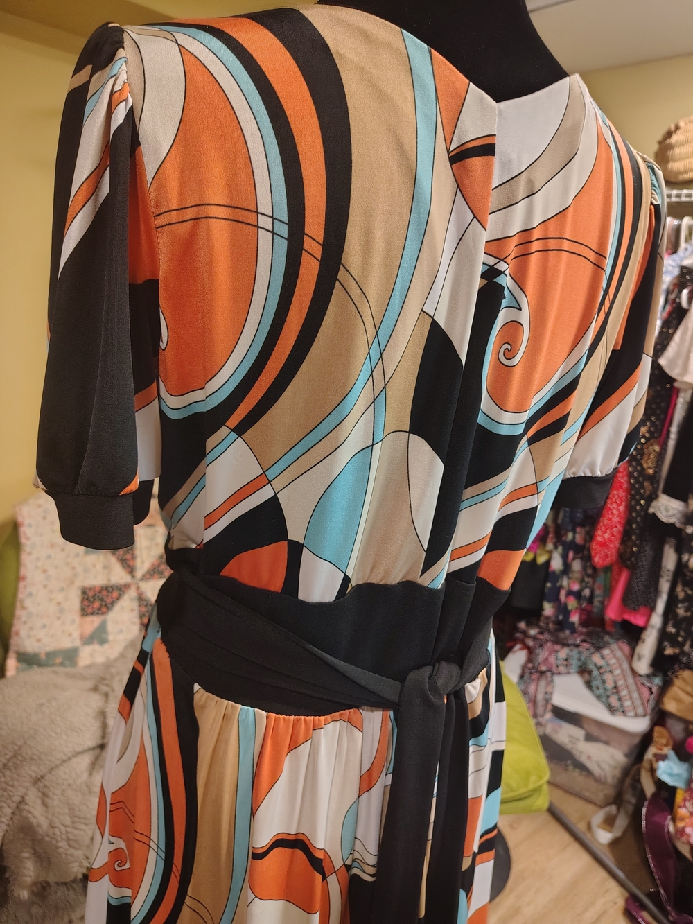 Rabbit Rabbit Rabbit Multicolor Swirl Midi Skirt Dress - Picture 13 of 16